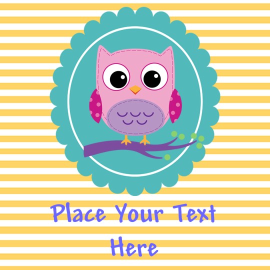 Avery owl template design