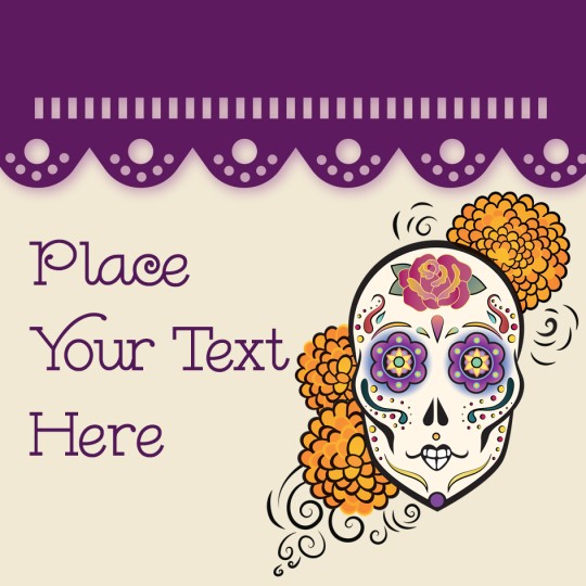 Avery Day of the Dead Halloween Template Design