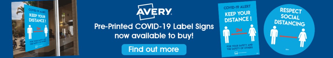 Avery Social Distancing Signs & Floor Stickers
