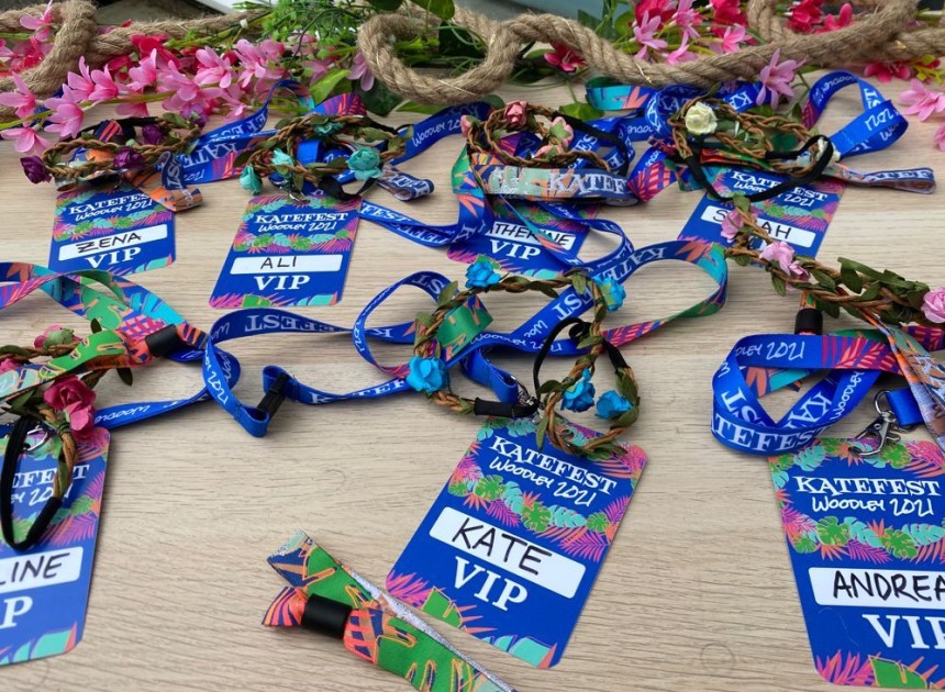 ID&C festival badges and wristbands